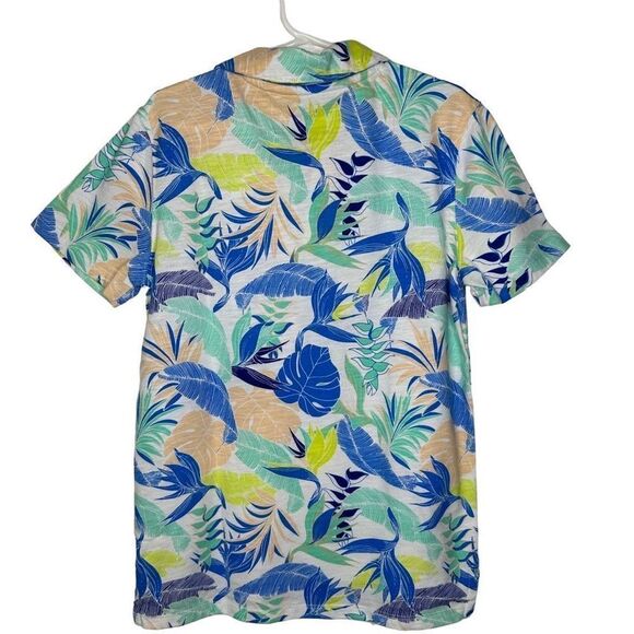 Cat & Jack Tropical Print Short Sleeve Tee - Blue, Green, Yellow - Picture 2 of 8
